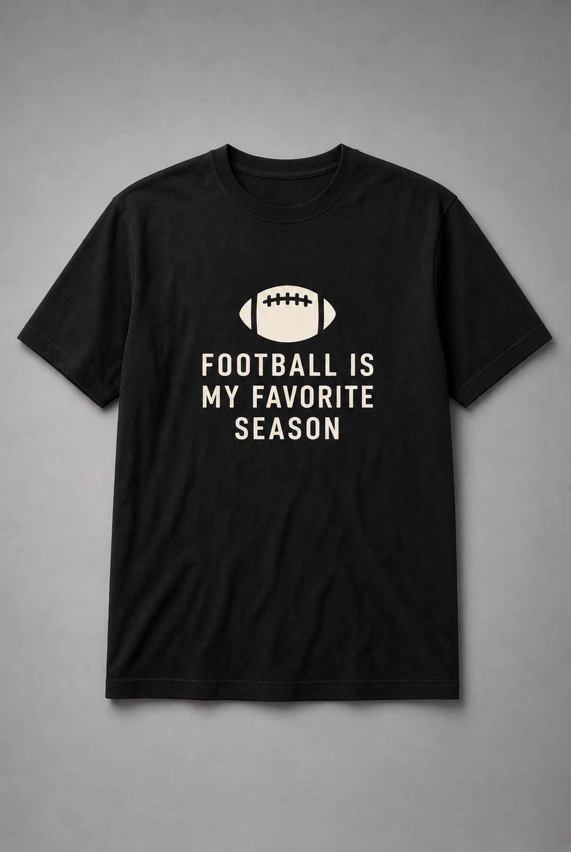 Football Is My Favorite Season Unisex T-Shirt - Black