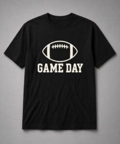 Game Day Football Laces Unisex T-Shirt - Black